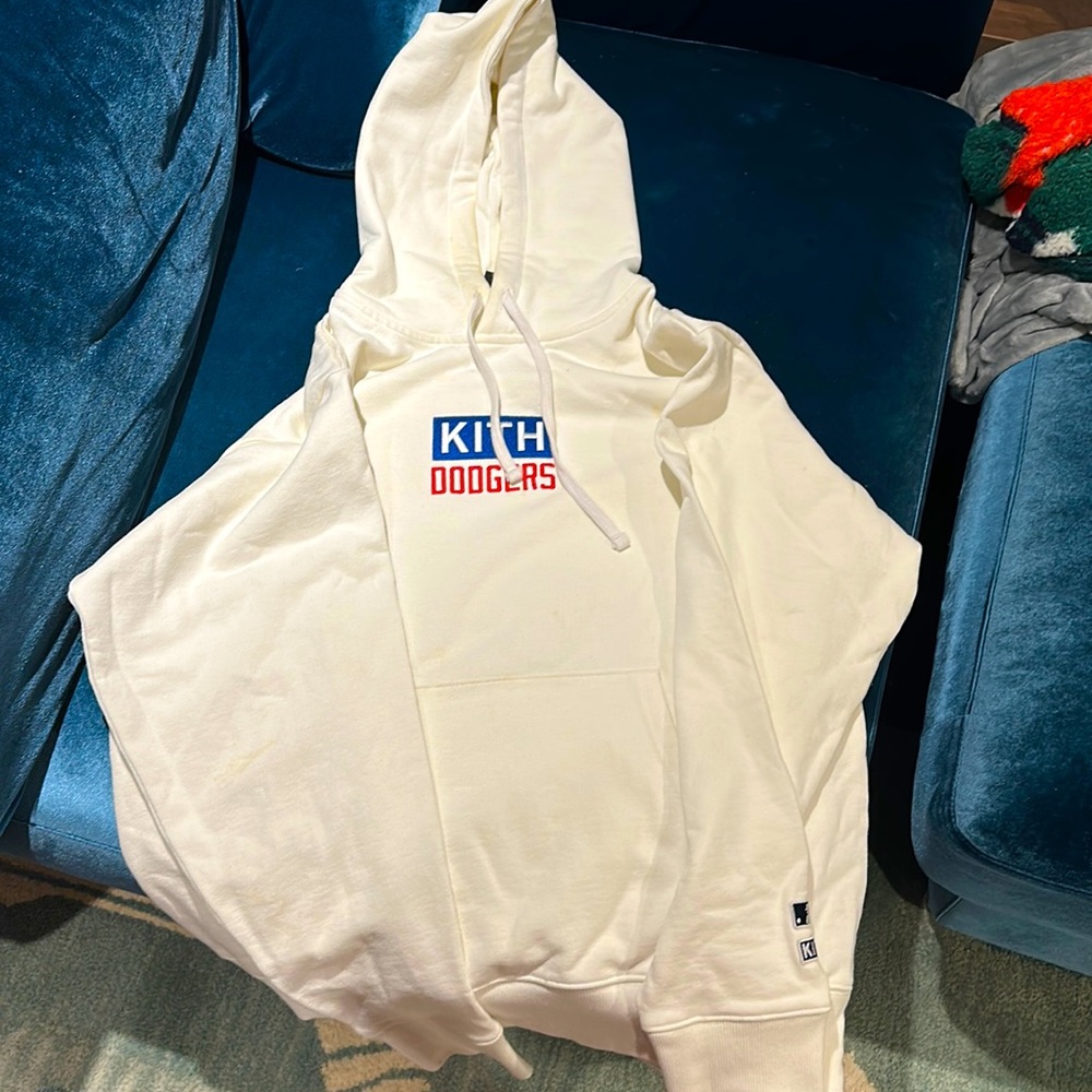 KITH DODGERS WHITE HOODIE